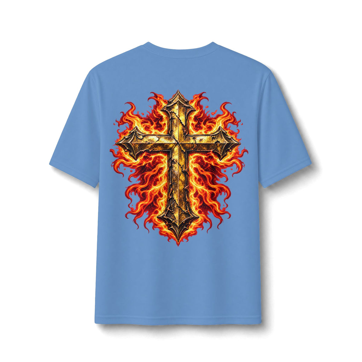 Faith Through The Fire™ JESUS Established 33 AD Front & Back Tee