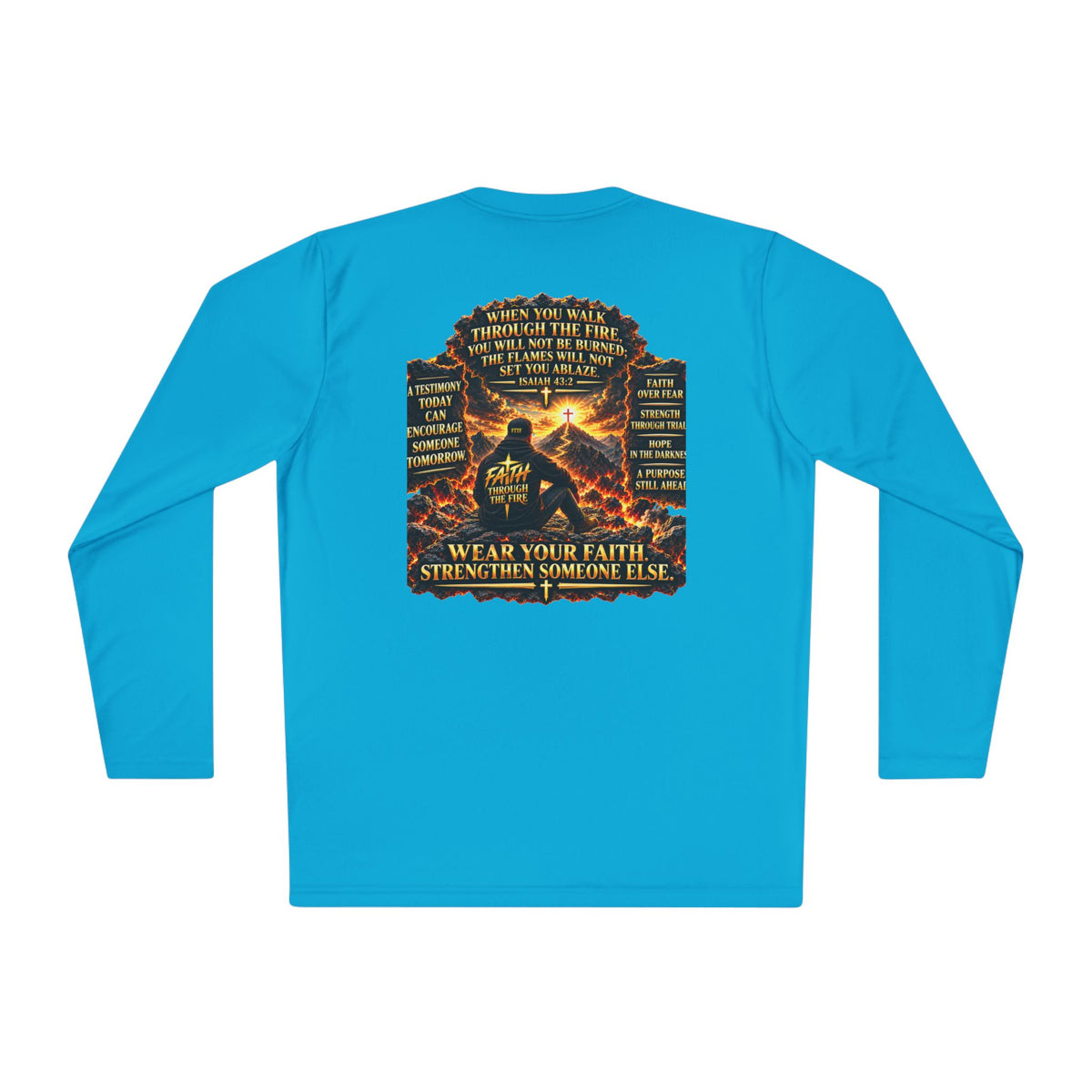 "Through the Fire Long Sleeve Tee – Journey to the Cross"