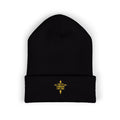 Faith Through The Fire™ Embroidered Black Beanie
