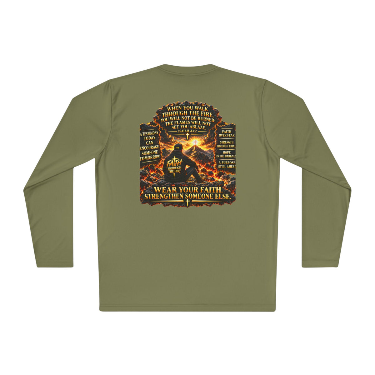 "Through the Fire Long Sleeve Tee – Journey to the Cross"