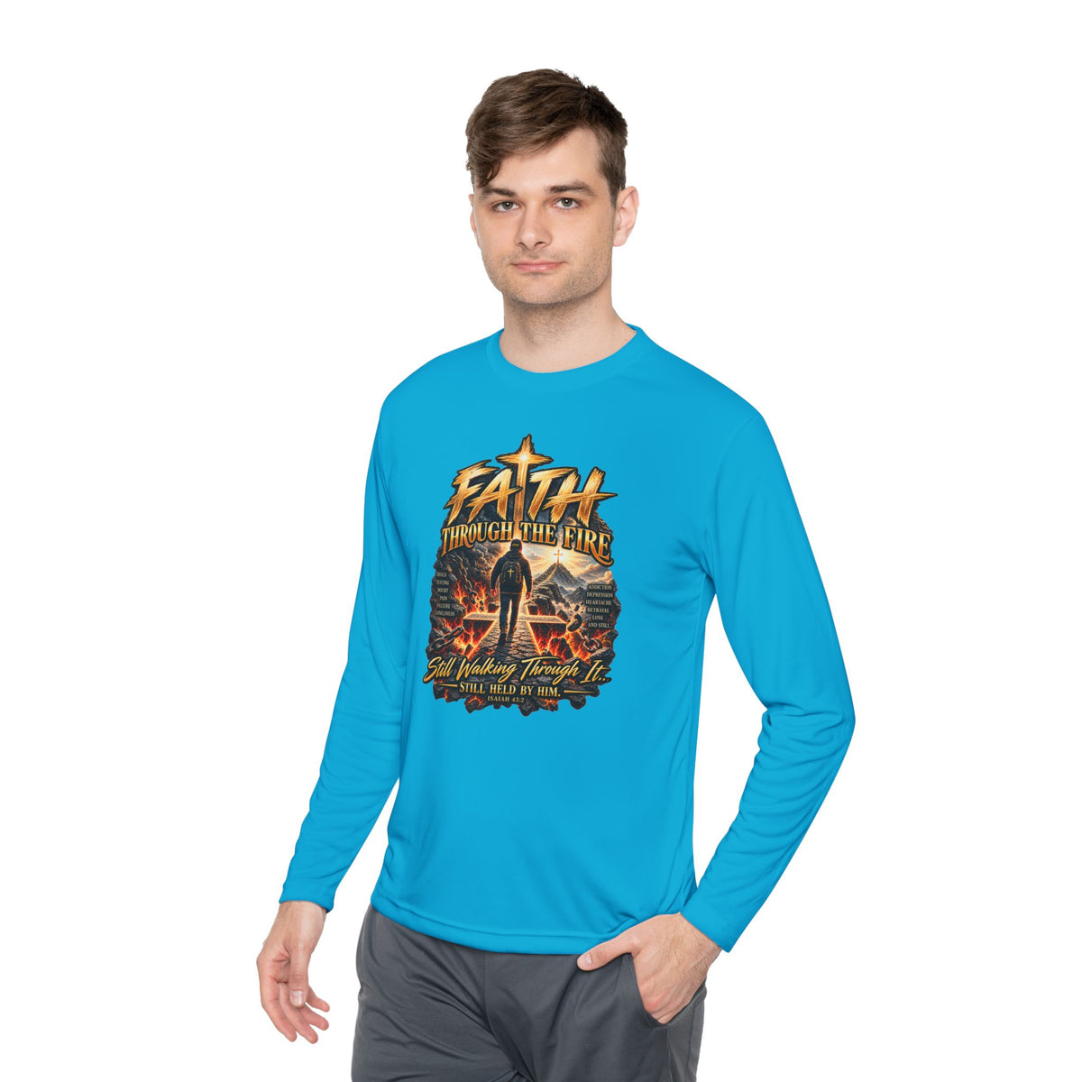 "Through the Fire Long Sleeve Tee – Journey to the Cross"