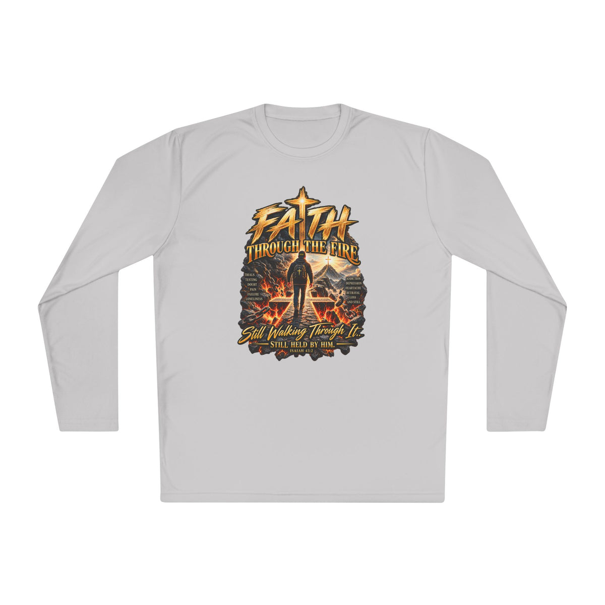 "Through the Fire Long Sleeve Tee – Journey to the Cross"