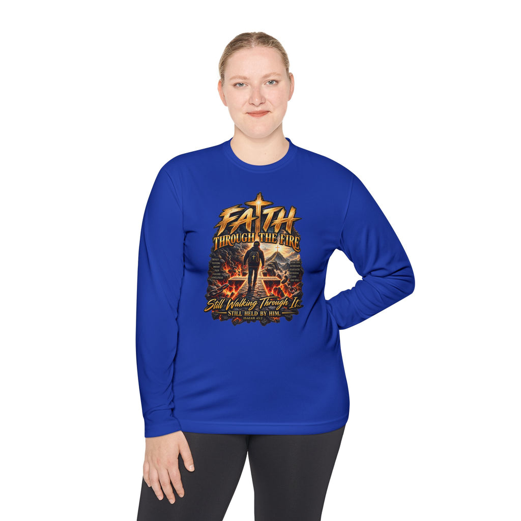 "Through the Fire Long Sleeve Tee – Journey to the Cross"