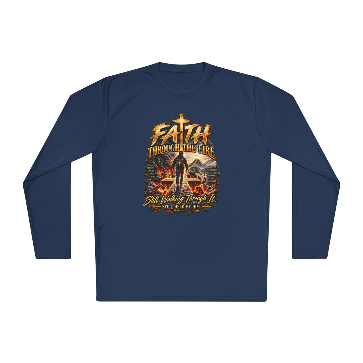"Through the Fire Long Sleeve Tee – Journey to the Cross"