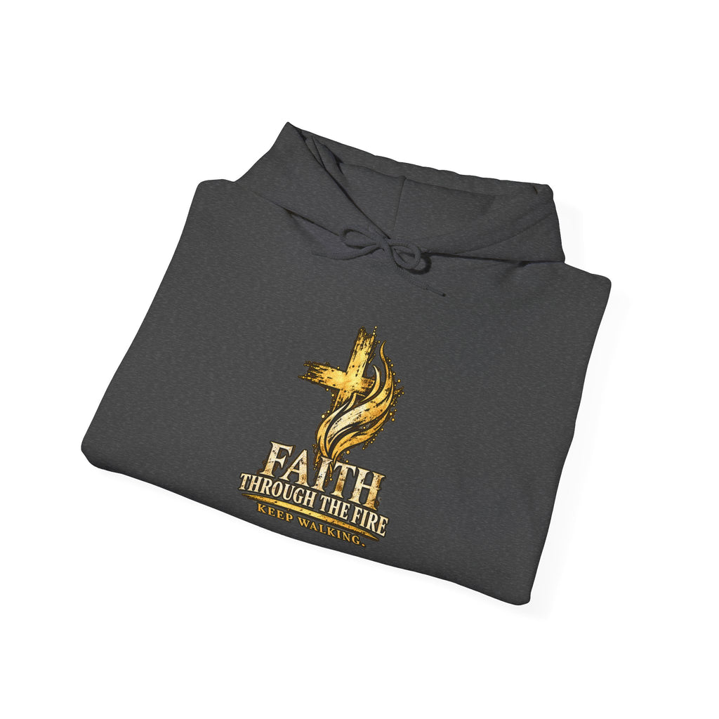 Faith Through The Fire™ “Keep Walking” Christian Hoodie – Isaiah 40:31