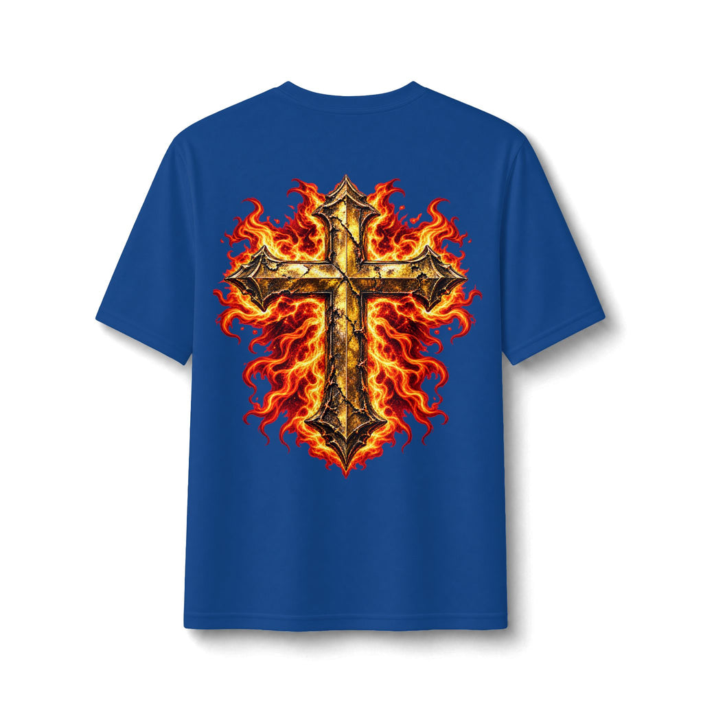 Faith Through The Fire™ JESUS Established 33 AD Front & Back Tee