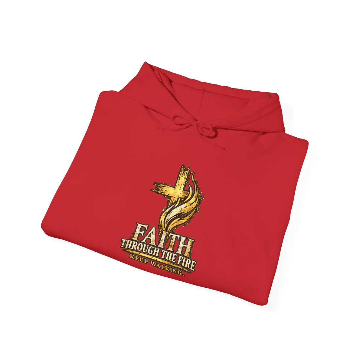 Faith Through The Fire™ “Keep Walking” Christian Hoodie – Isaiah 40:31