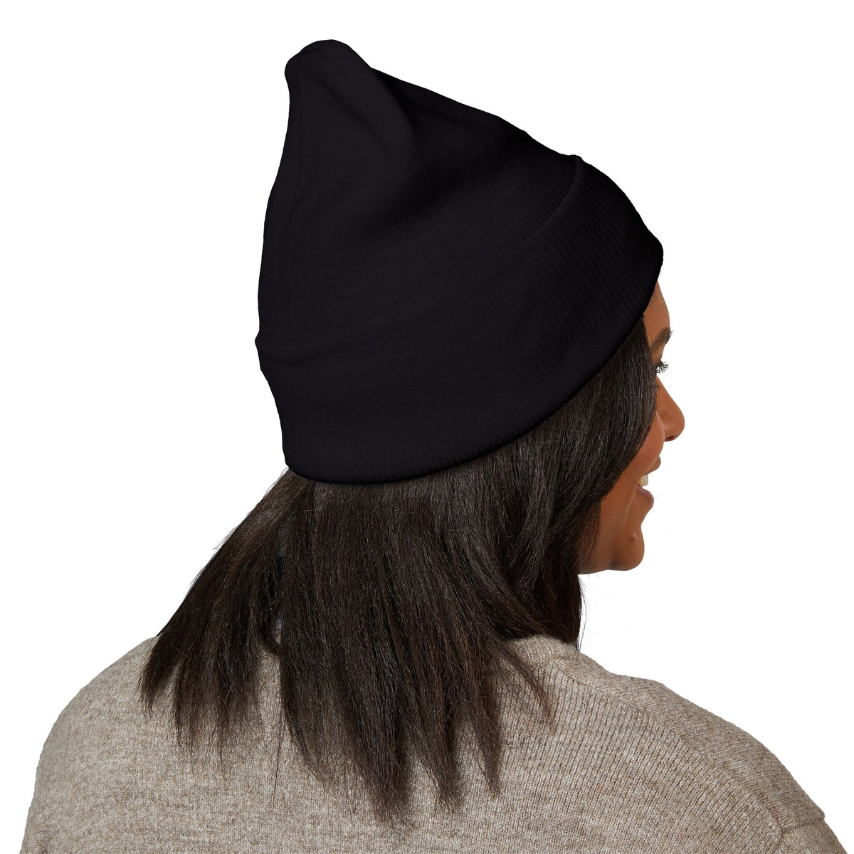 Faith Through The Fire™ Embroidered Black Beanie