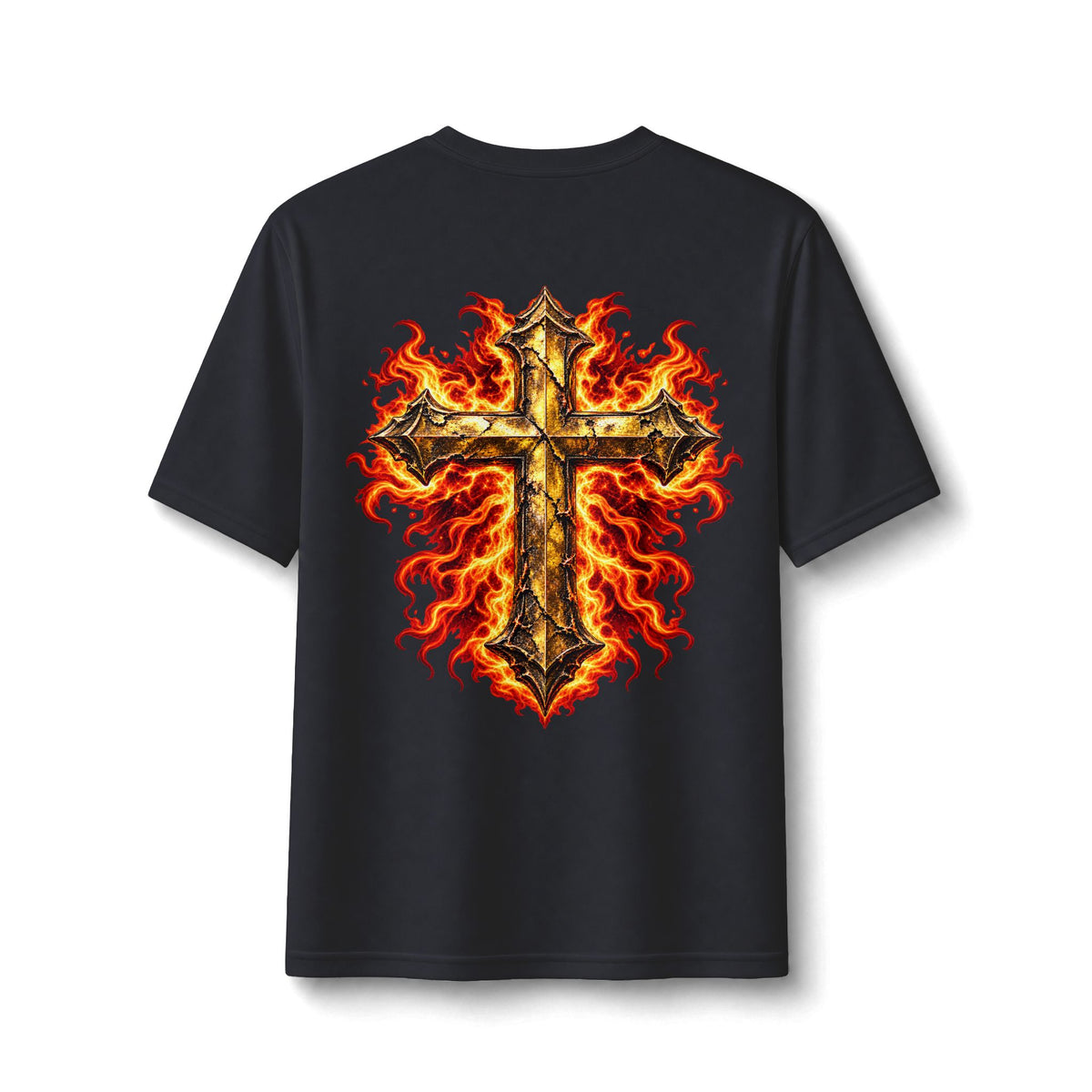 Faith Through The Fire™ JESUS Established 33 AD Front & Back Tee