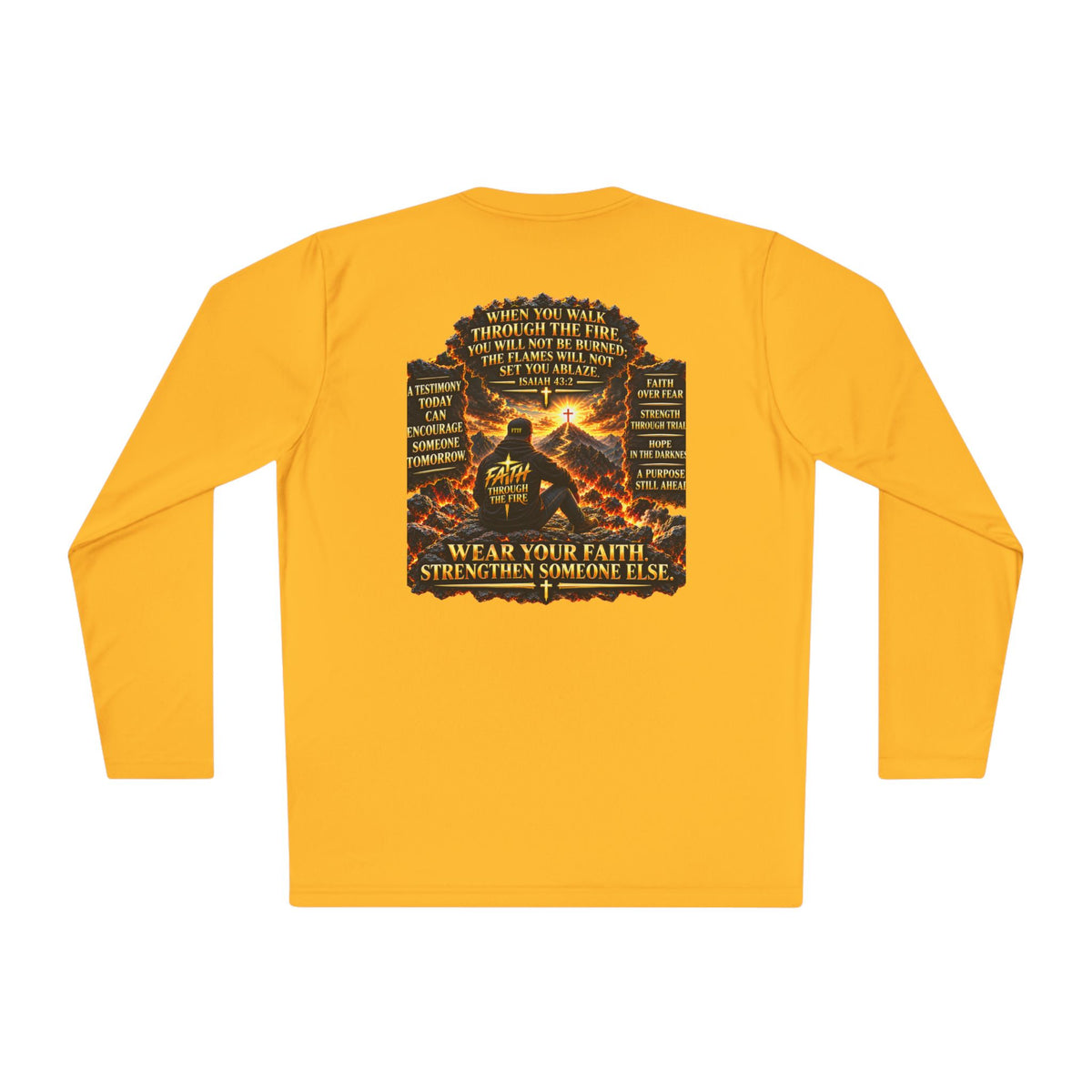 "Through the Fire Long Sleeve Tee – Journey to the Cross"