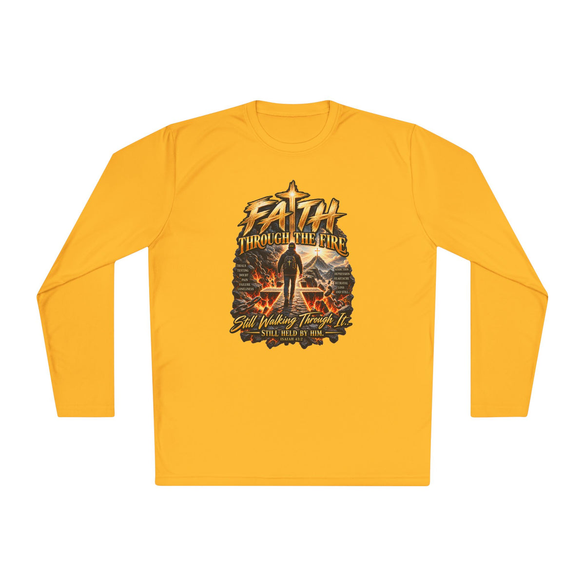 "Through the Fire Long Sleeve Tee – Journey to the Cross"