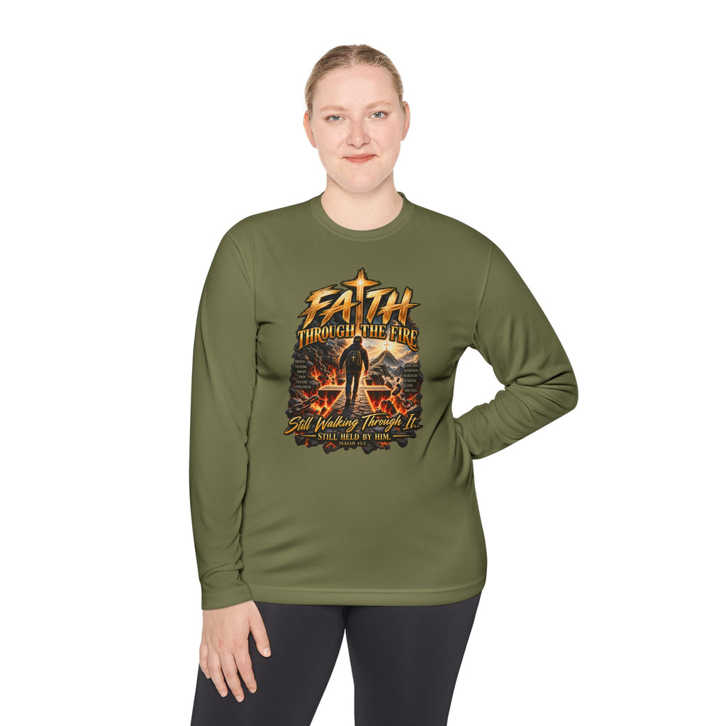 "Through the Fire Long Sleeve Tee – Journey to the Cross"
