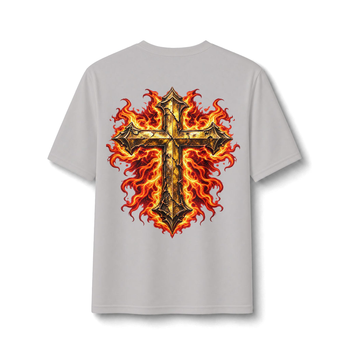 Faith Through The Fire™ JESUS Established 33 AD Front & Back Tee