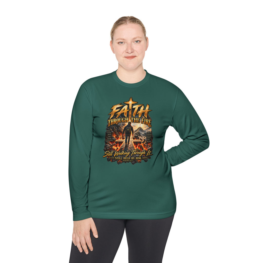 "Through the Fire Long Sleeve Tee – Journey to the Cross"