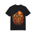 Faith Through The Fire™ Cross & Flame Tee Black & White