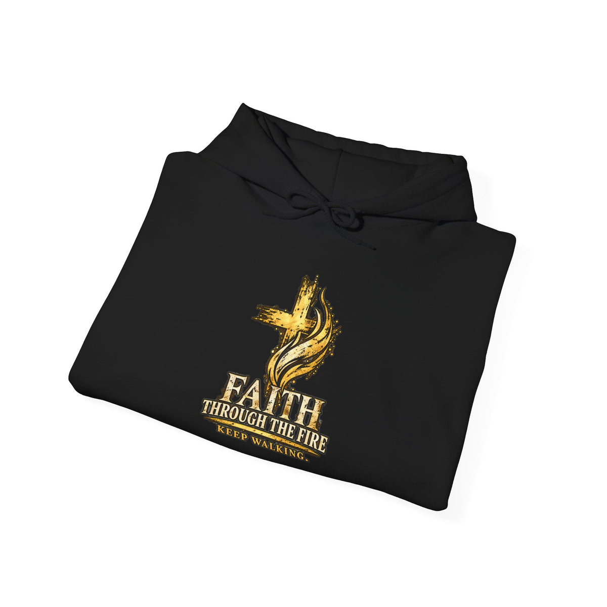 Faith Through The Fire™ “Keep Walking” Christian Hoodie – Isaiah 40:31