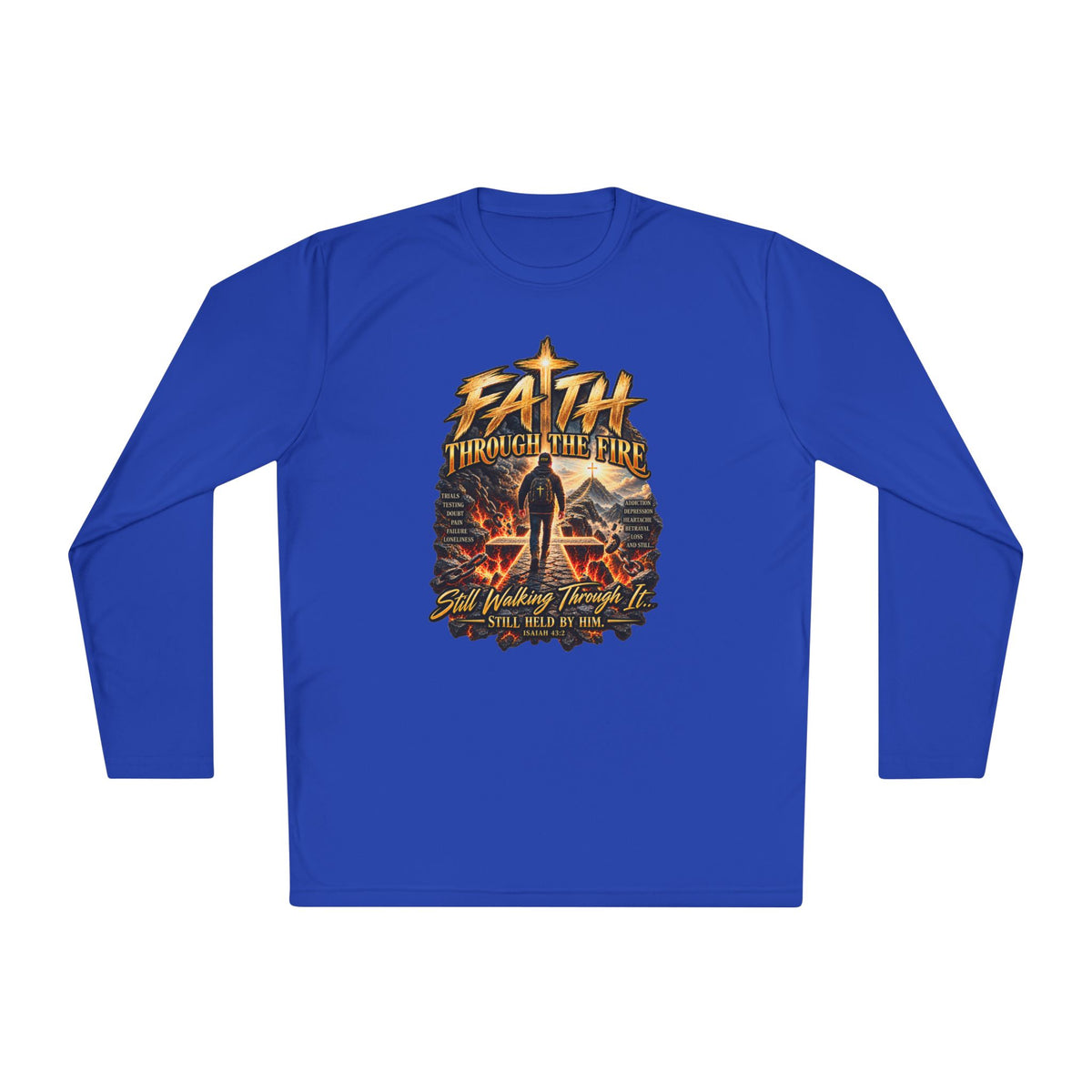 "Through the Fire Long Sleeve Tee – Journey to the Cross"