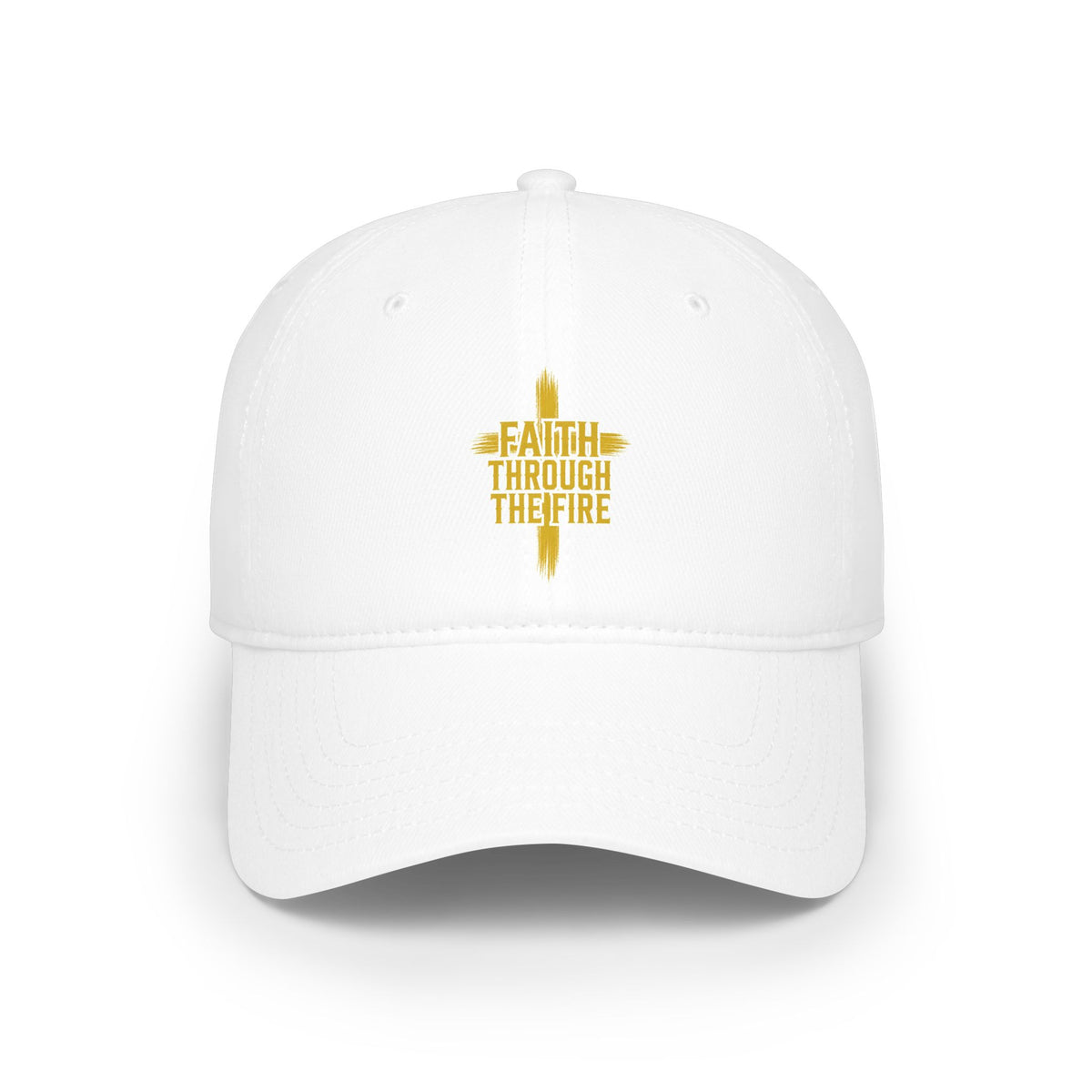 Faith Through The Fire™ White Baseball Cap