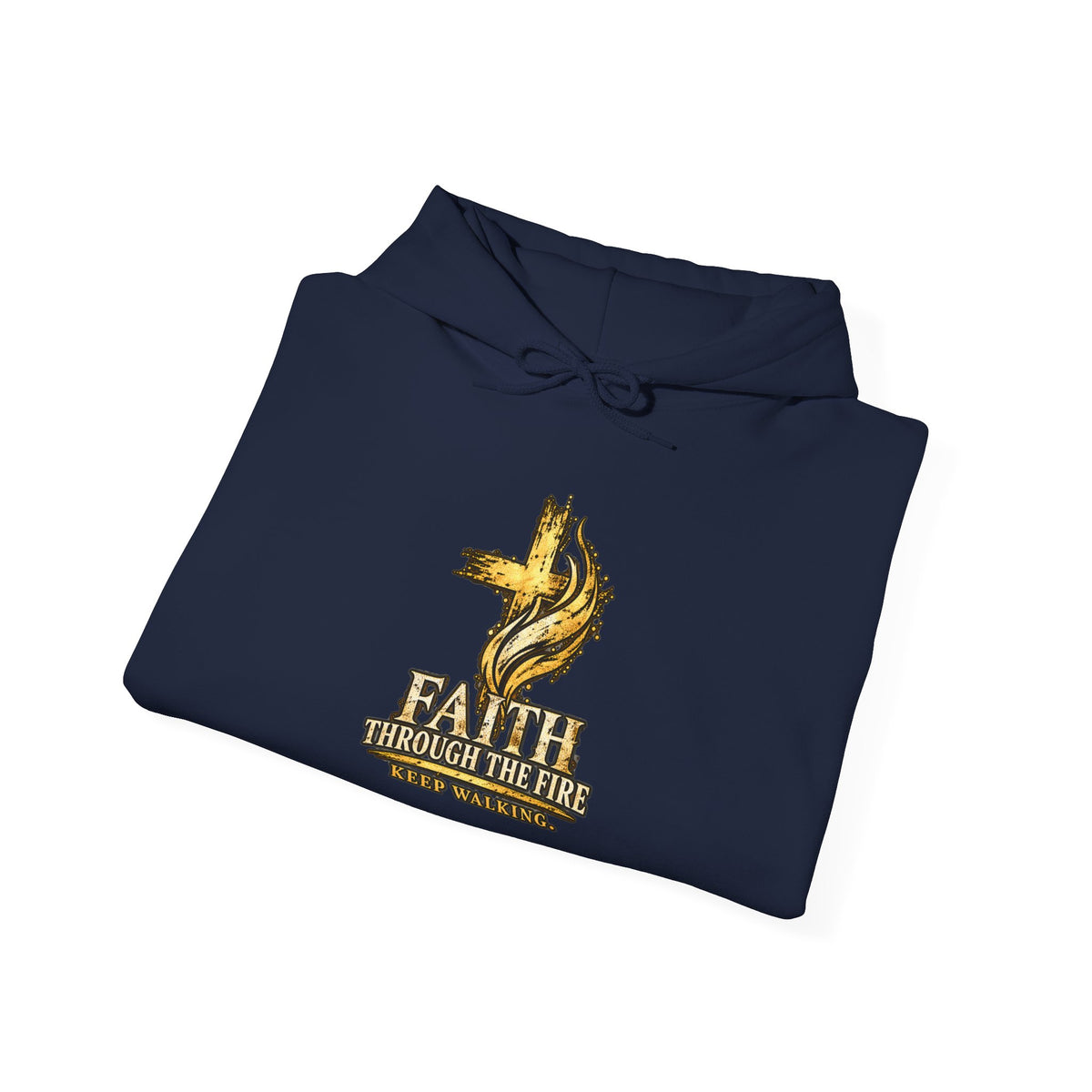 Faith Through The Fire™ “Keep Walking” Christian Hoodie – Isaiah 40:31