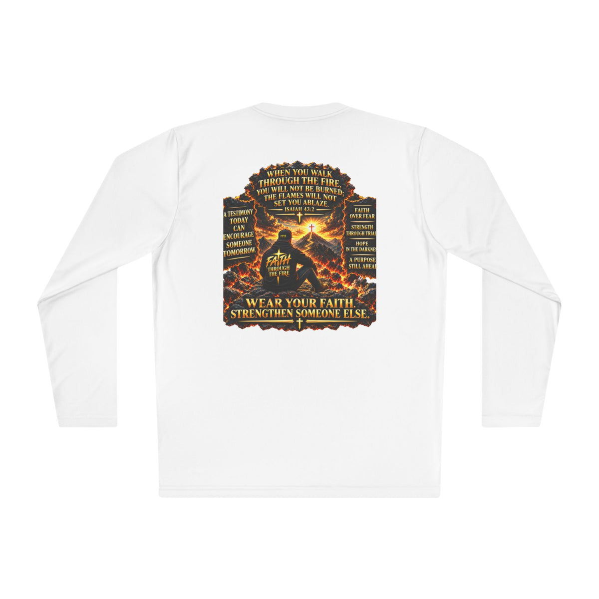 "Through the Fire Long Sleeve Tee – Journey to the Cross"