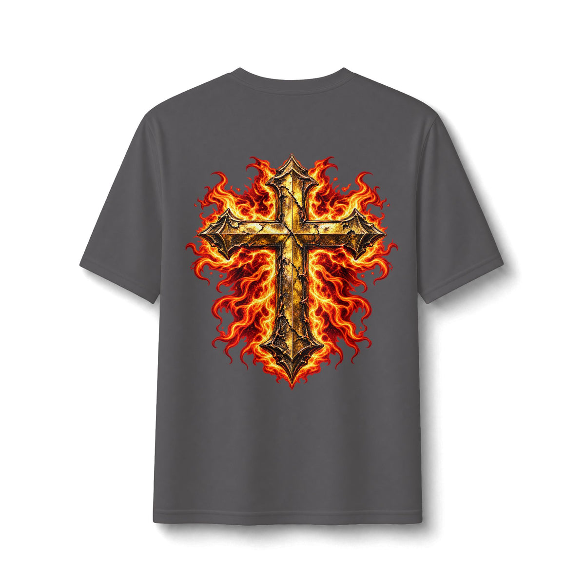 Faith Through The Fire™ JESUS Established 33 AD Front & Back Tee