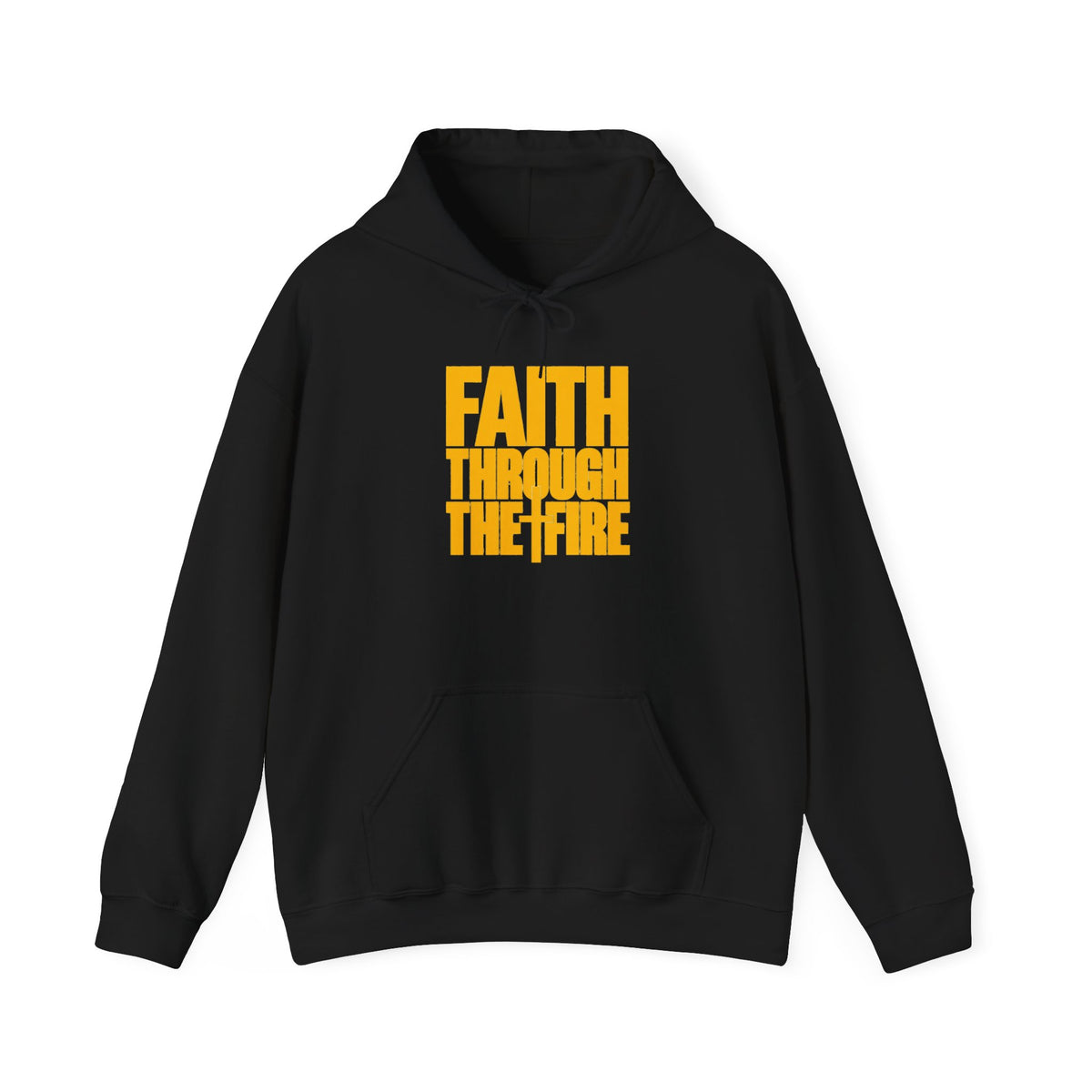 Faith Through The Fire Unisex Hoodie Front & Back