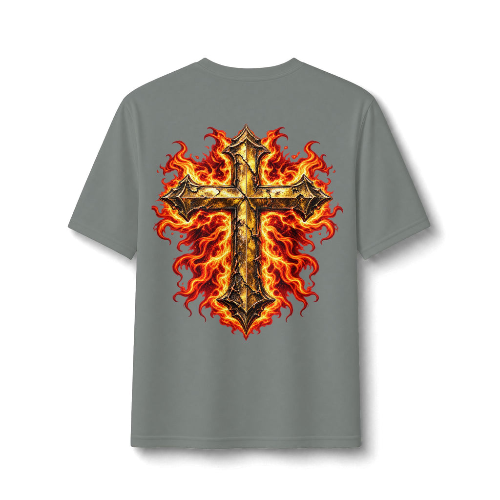 Faith Through The Fire™ JESUS Established 33 AD Front & Back Tee