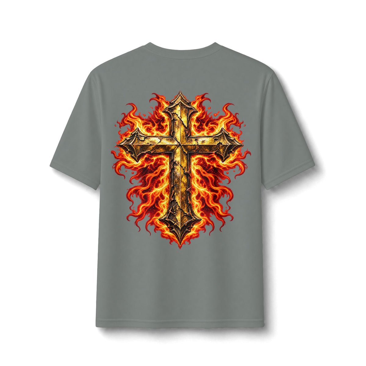 Faith Through The Fire™ JESUS Established 33 AD Front & Back Tee