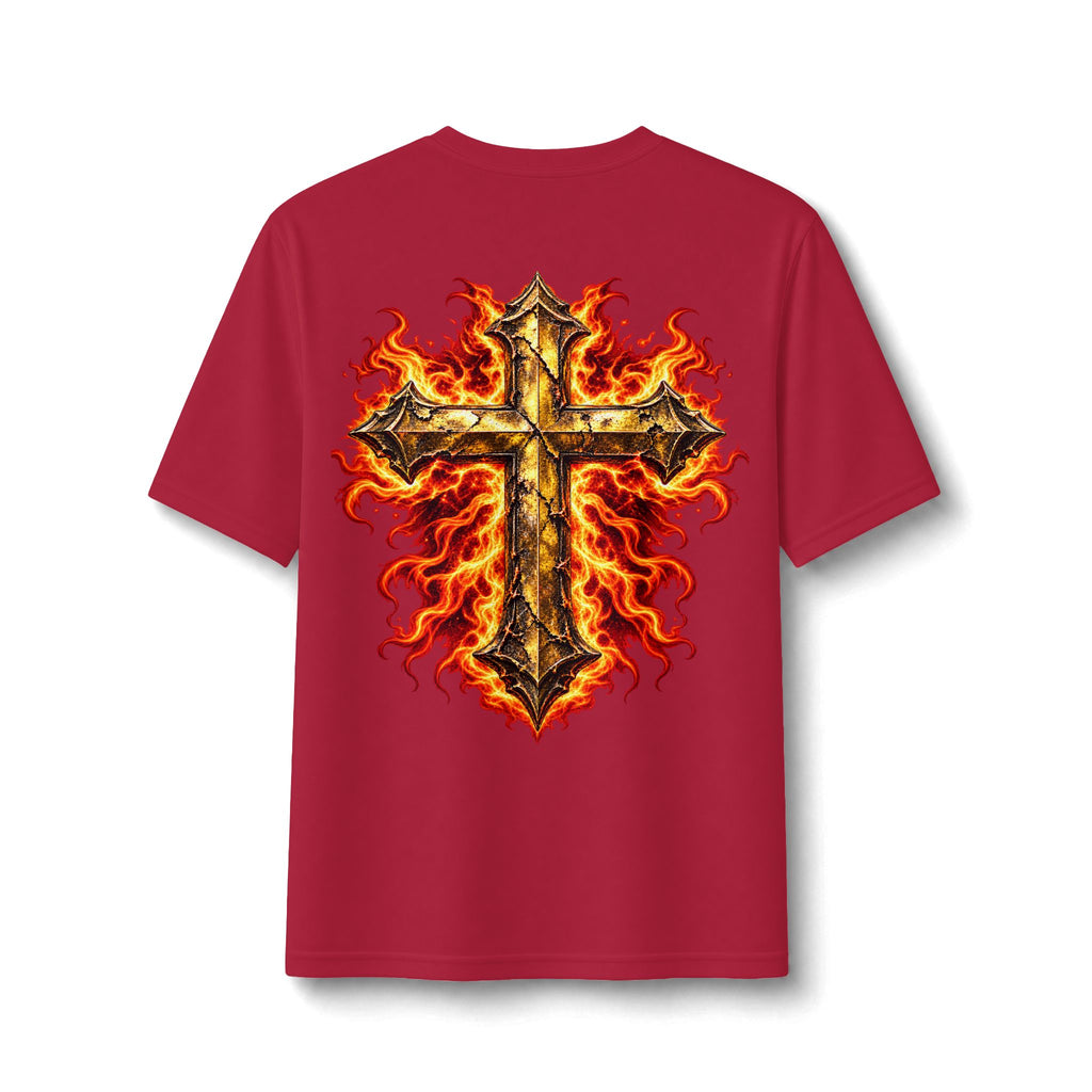 Faith Through The Fire™ JESUS Established 33 AD Front & Back Tee