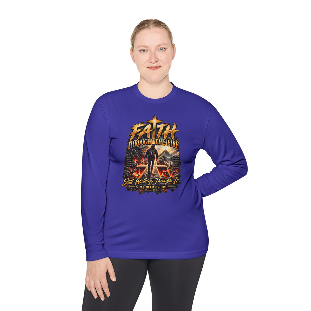 "Through the Fire Long Sleeve Tee – Journey to the Cross"