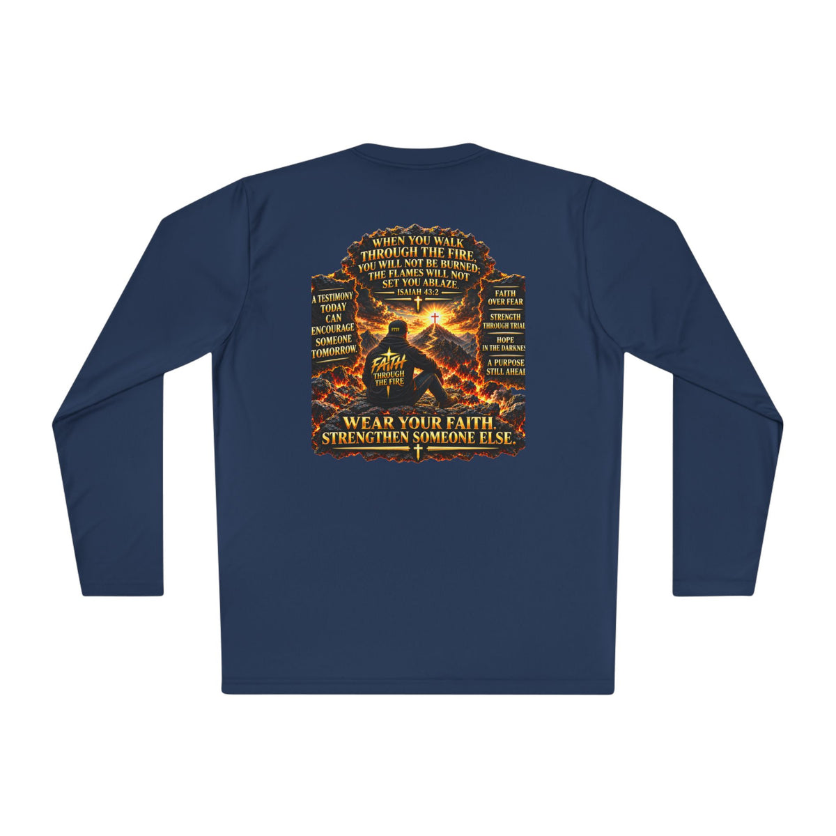 "Through the Fire Long Sleeve Tee – Journey to the Cross"