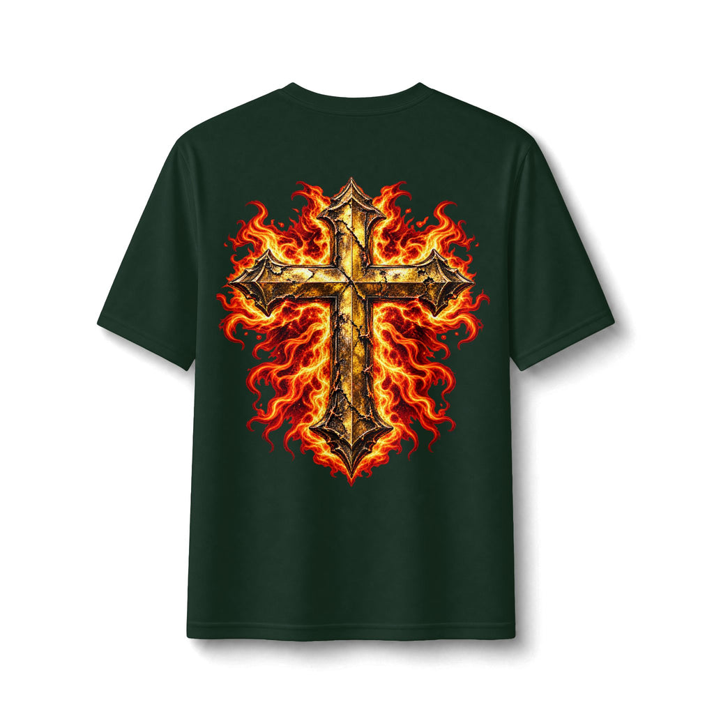 Faith Through The Fire™ JESUS Established 33 AD Front & Back Tee