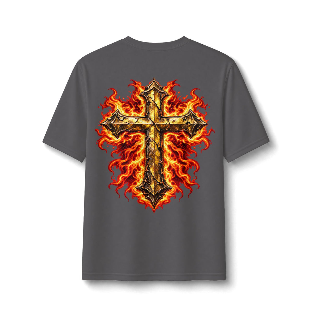 Faith Through The Fire™ JESUS Established 33 AD Front & Back Tee