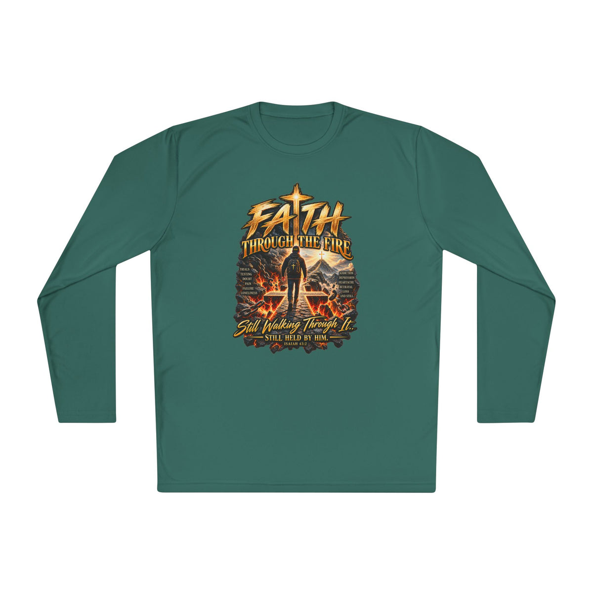 "Through the Fire Long Sleeve Tee – Journey to the Cross"