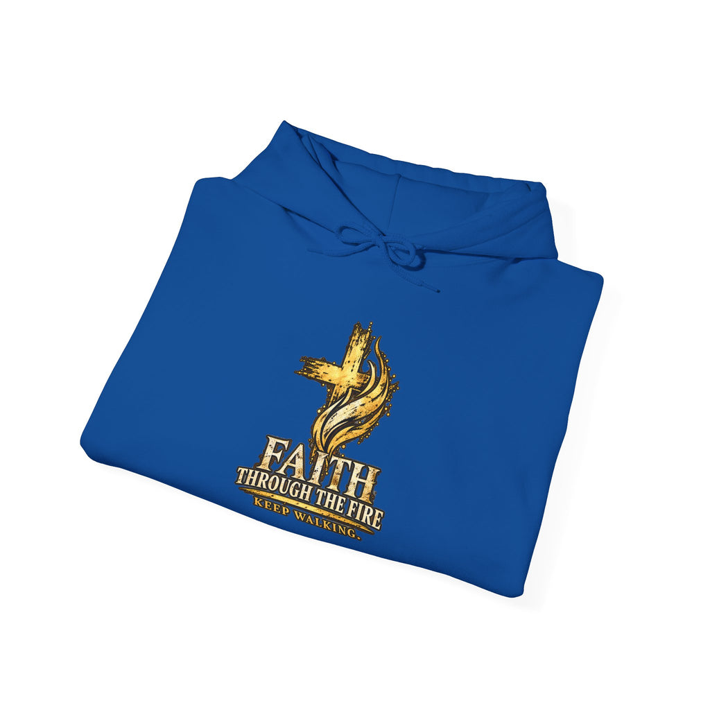 Faith Through The Fire™ “Keep Walking” Christian Hoodie – Isaiah 40:31