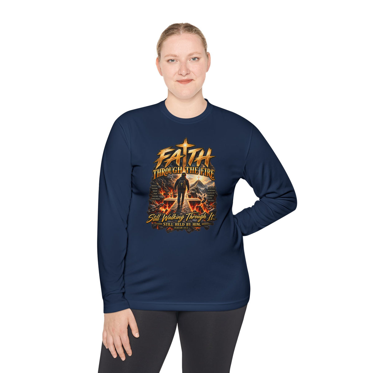 "Through the Fire Long Sleeve Tee – Journey to the Cross"
