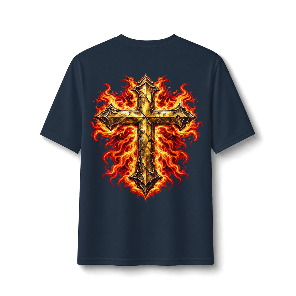 Faith Through The Fire™ JESUS Established 33 AD Front & Back Tee