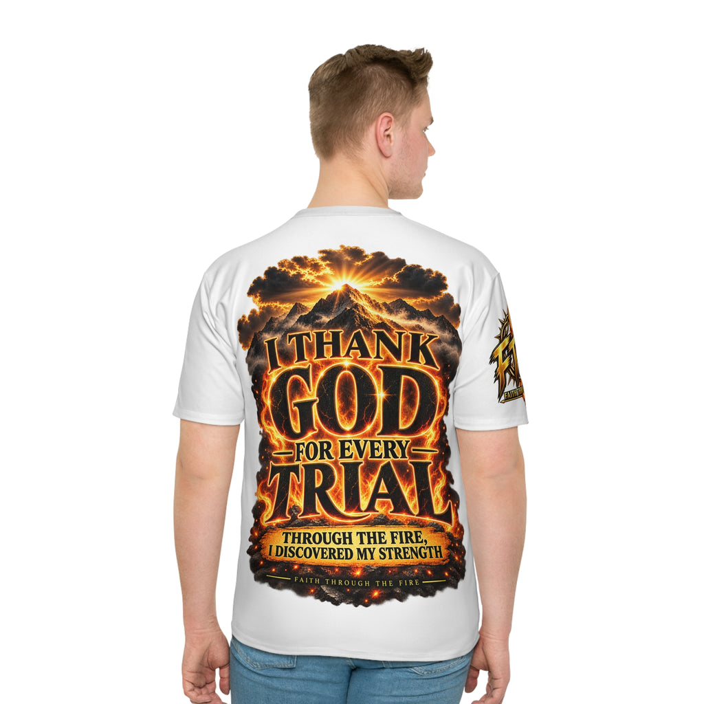 Faith Through The Fire™ Empowerment Christian T-Shirt Front & Back