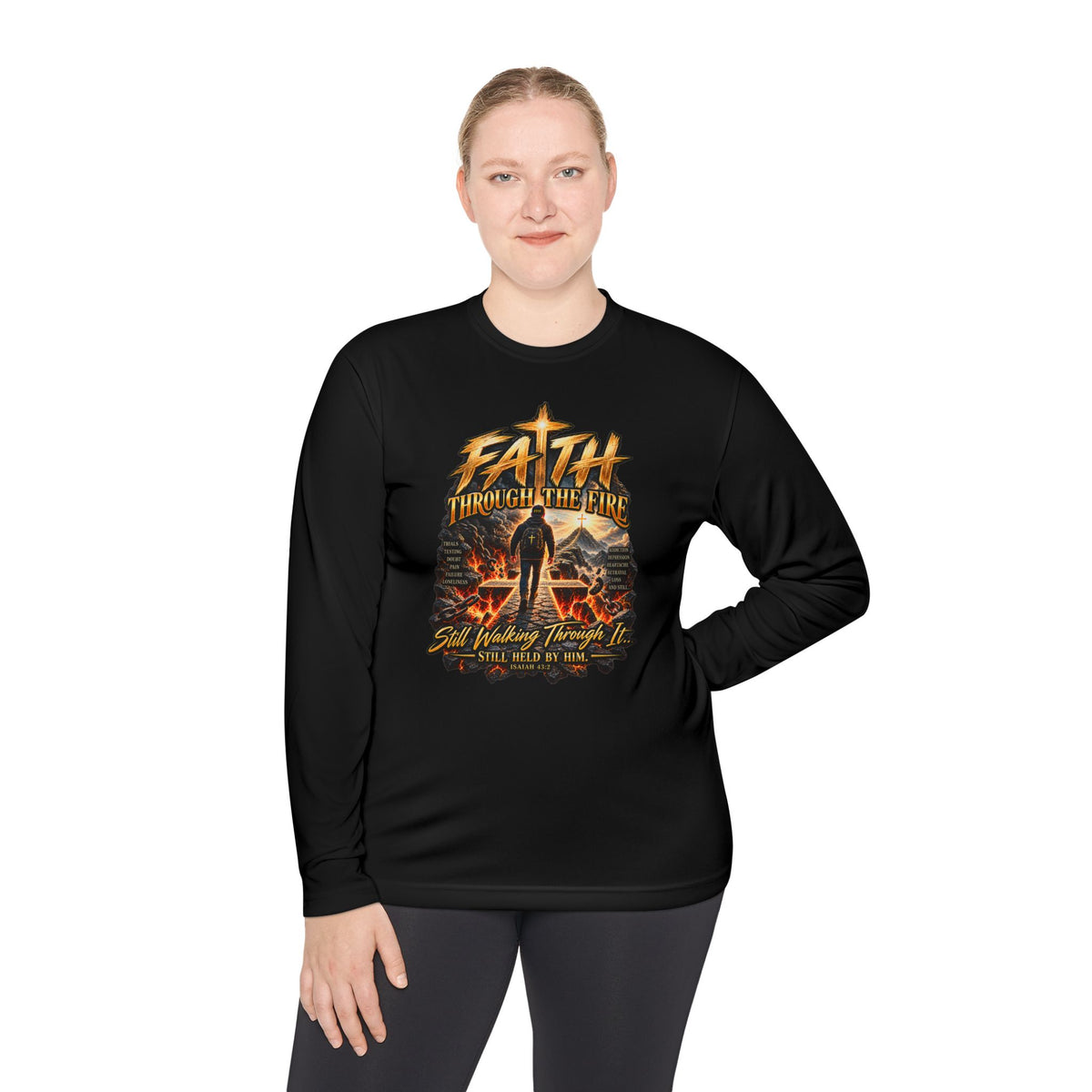 "Through the Fire Long Sleeve Tee – Journey to the Cross"