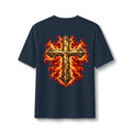 Faith Through The Fire™ JESUS Established 33 AD Front & Back Tee