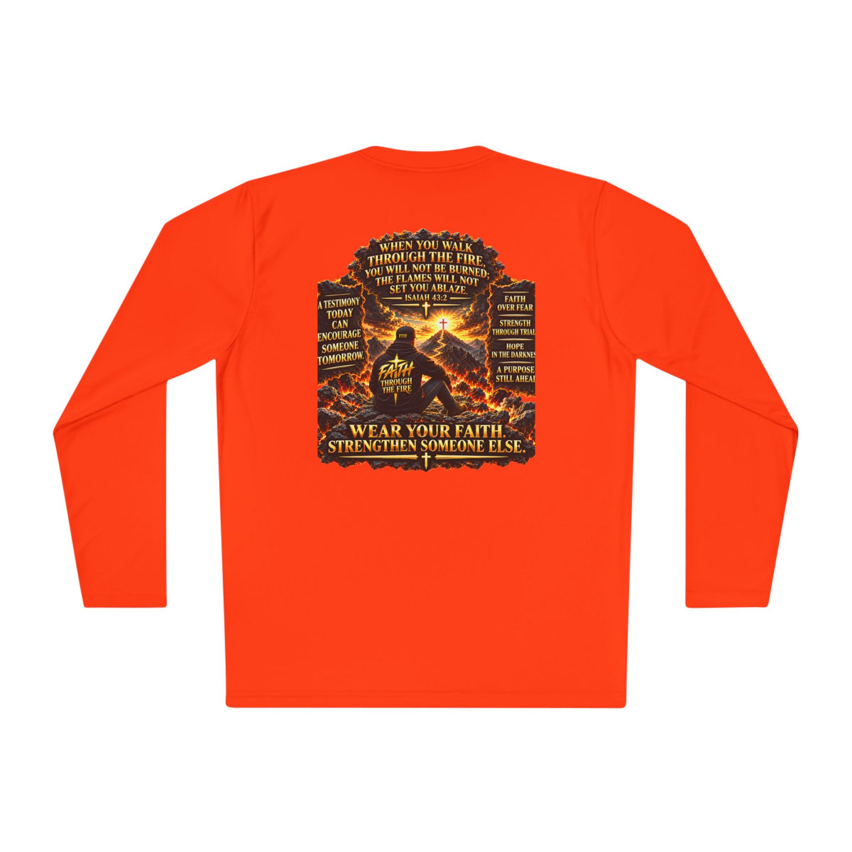 "Through the Fire Long Sleeve Tee – Journey to the Cross"