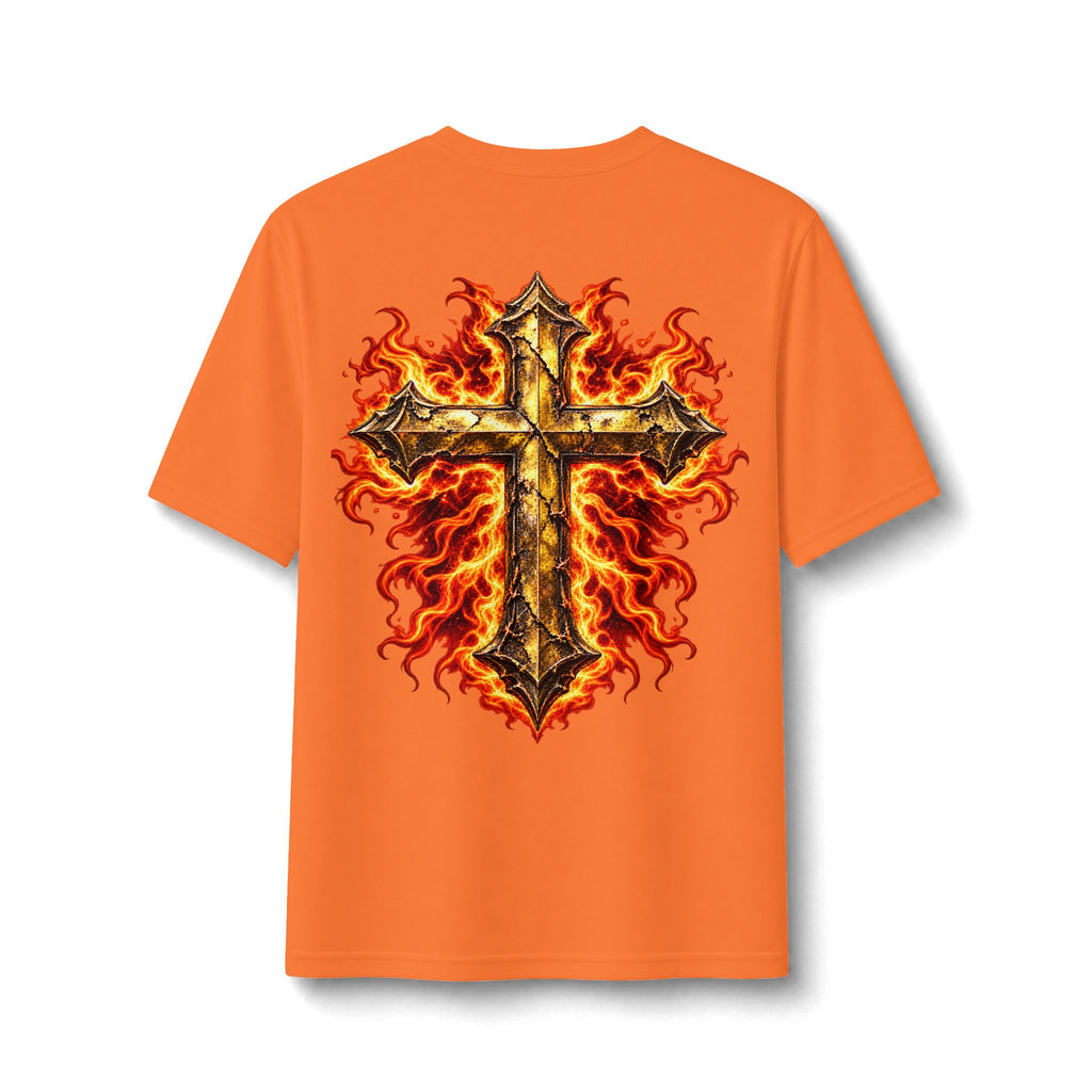 Faith Through The Fire™ JESUS Established 33 AD Front & Back Tee