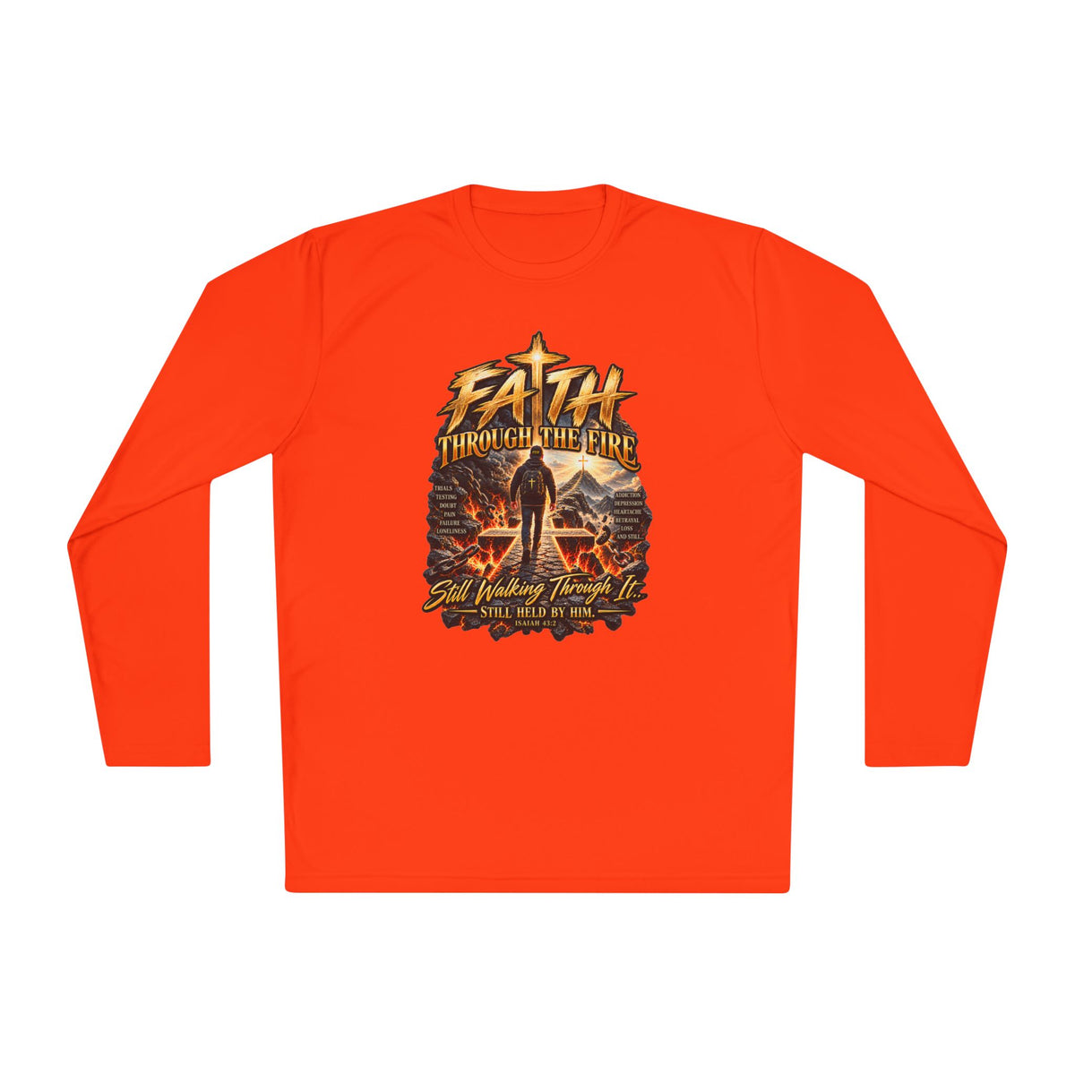 "Through the Fire Long Sleeve Tee – Journey to the Cross"