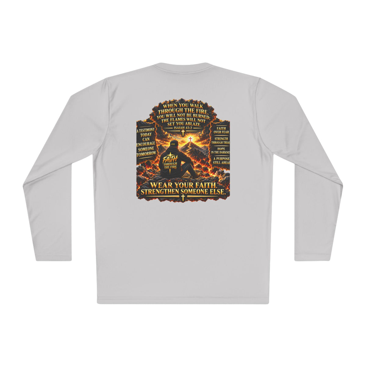 "Through the Fire Long Sleeve Tee – Journey to the Cross"