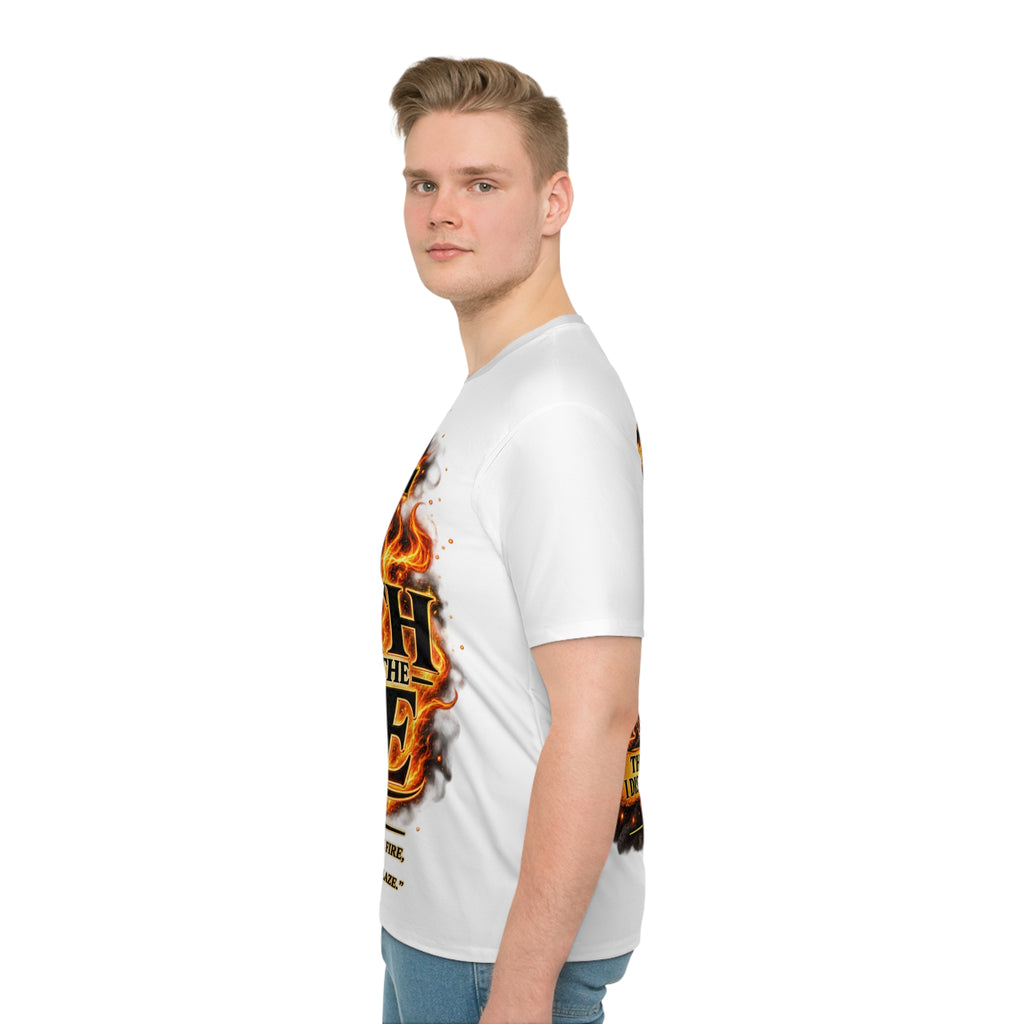 Faith Through The Fire™ Empowerment Christian T-Shirt Front & Back