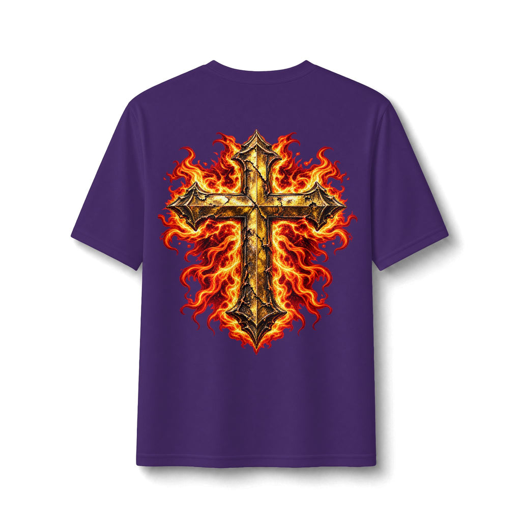 Faith Through The Fire™ JESUS Established 33 AD Front & Back Tee