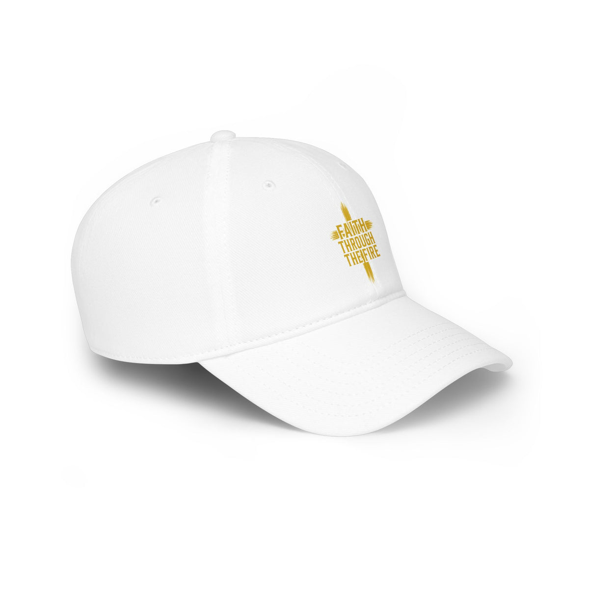 Faith Through The Fire™ White Baseball Cap