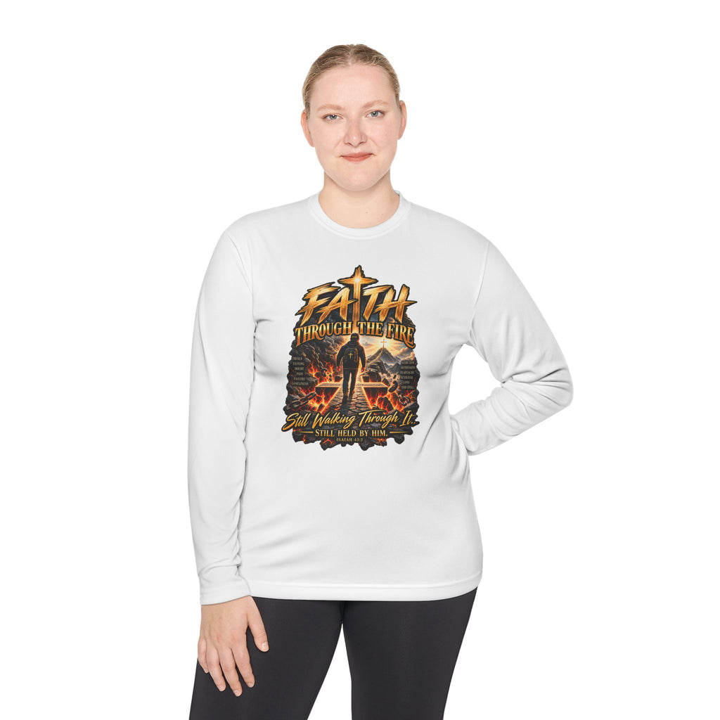 "Through the Fire Long Sleeve Tee – Journey to the Cross"