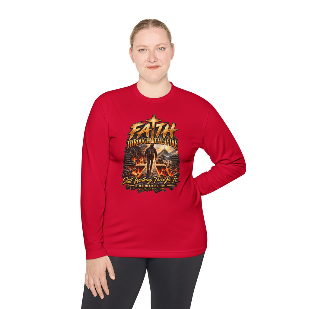 "Through the Fire Long Sleeve Tee – Journey to the Cross"