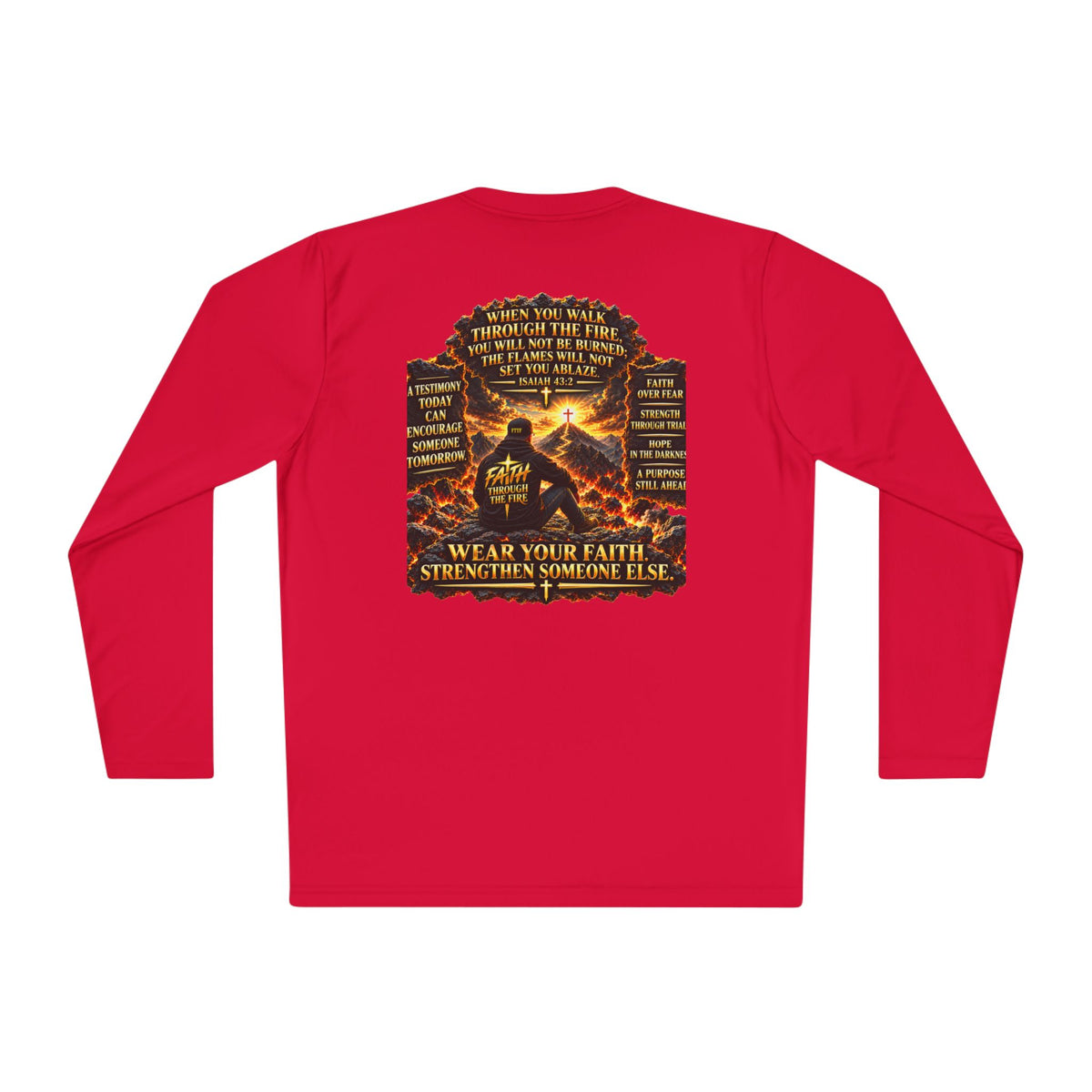 "Through the Fire Long Sleeve Tee – Journey to the Cross"